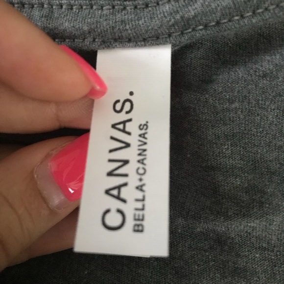 Bella Canvas Gray Gold Graphic Short Sleeve Tee M - Picture 3 of 4